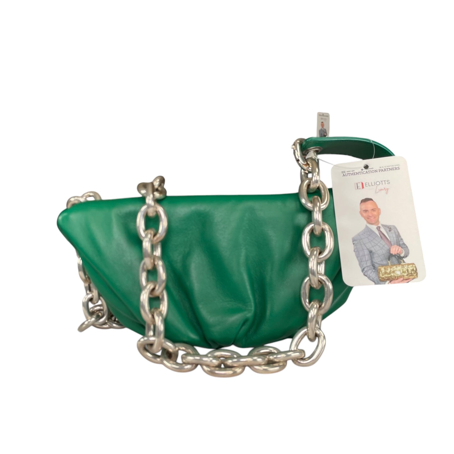 Bottega Veneta Dumpling Green Nappa SHW Chain Sling Bum Belt Bag