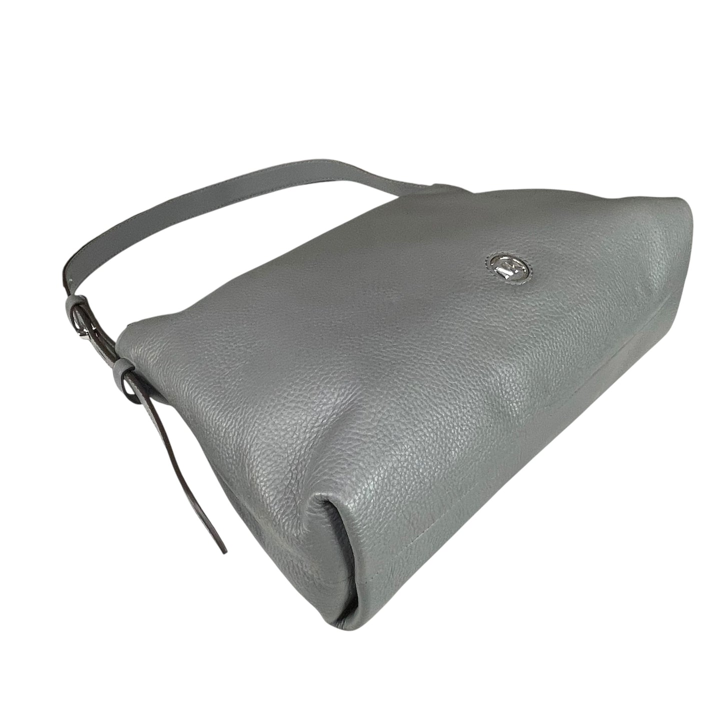 Michael Kors Shailene SHW Studded Grey Pebbled Leather Hobo Purse