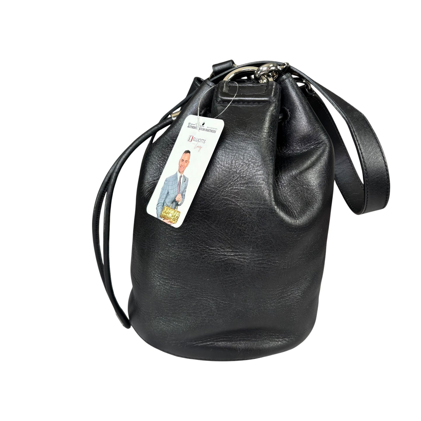 Alexander Wang Diego Bucket SHW Black Leather Crossbody