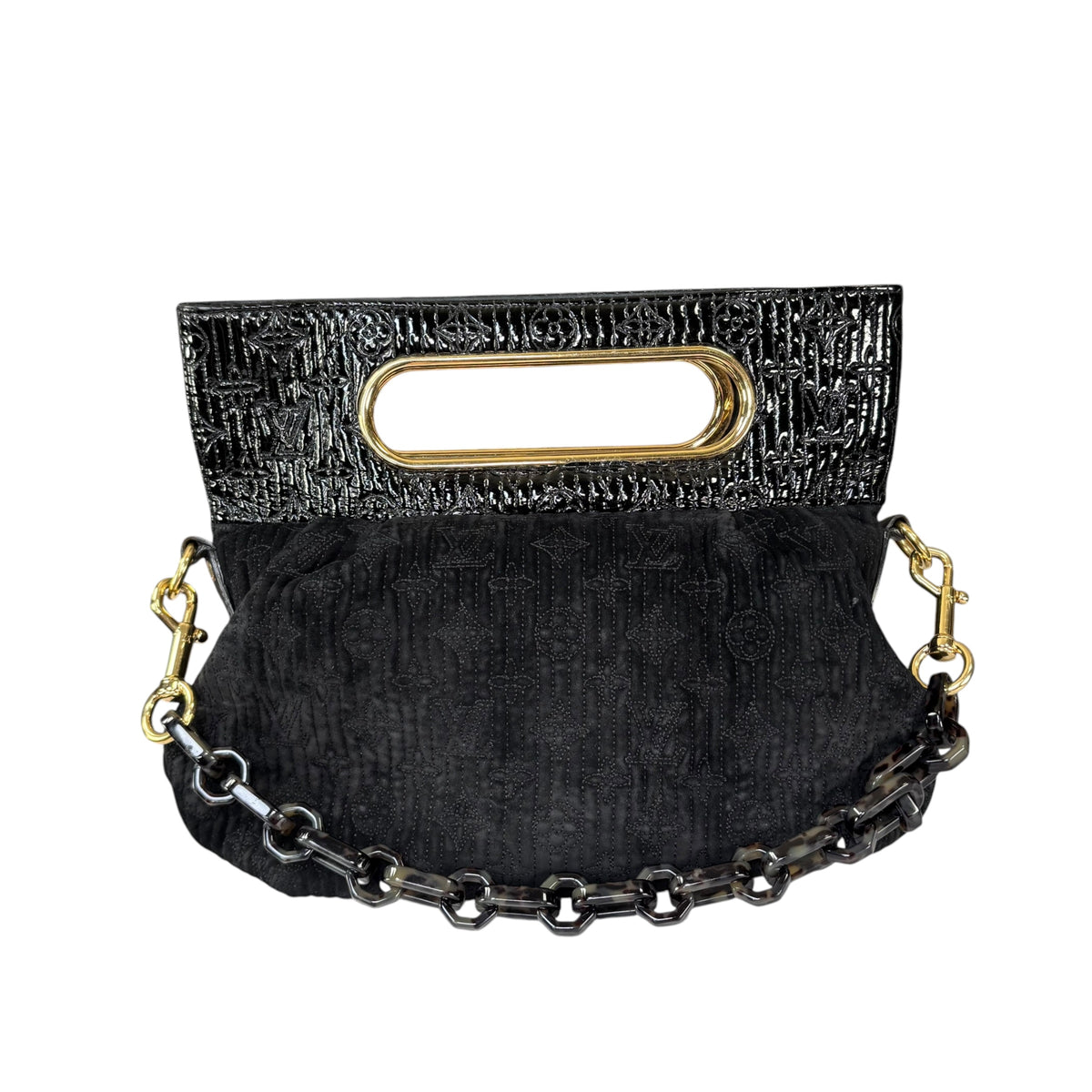 Louis Vuitton Y2K Limited Motard Before Dark Velvet Mono Top Handle Chain Bag