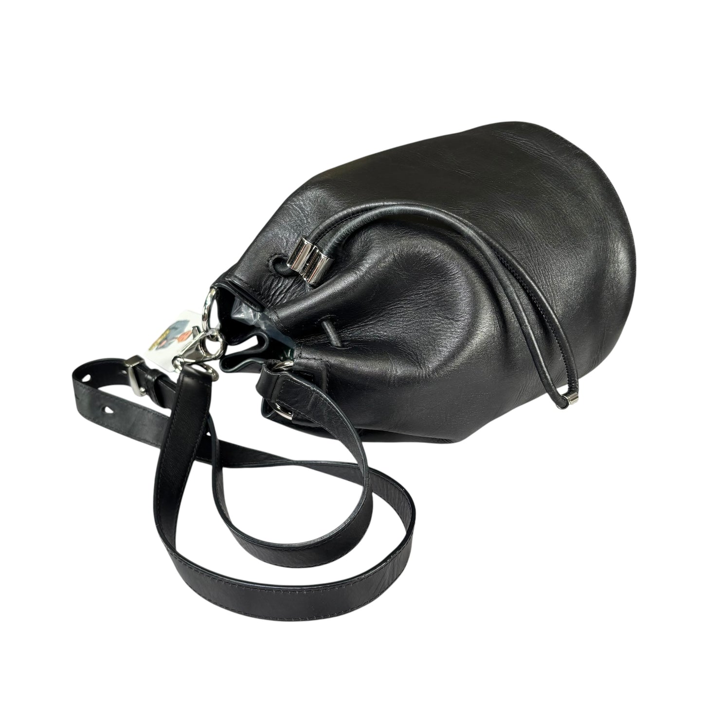 Alexander Wang Diego Bucket SHW Black Leather Crossbody