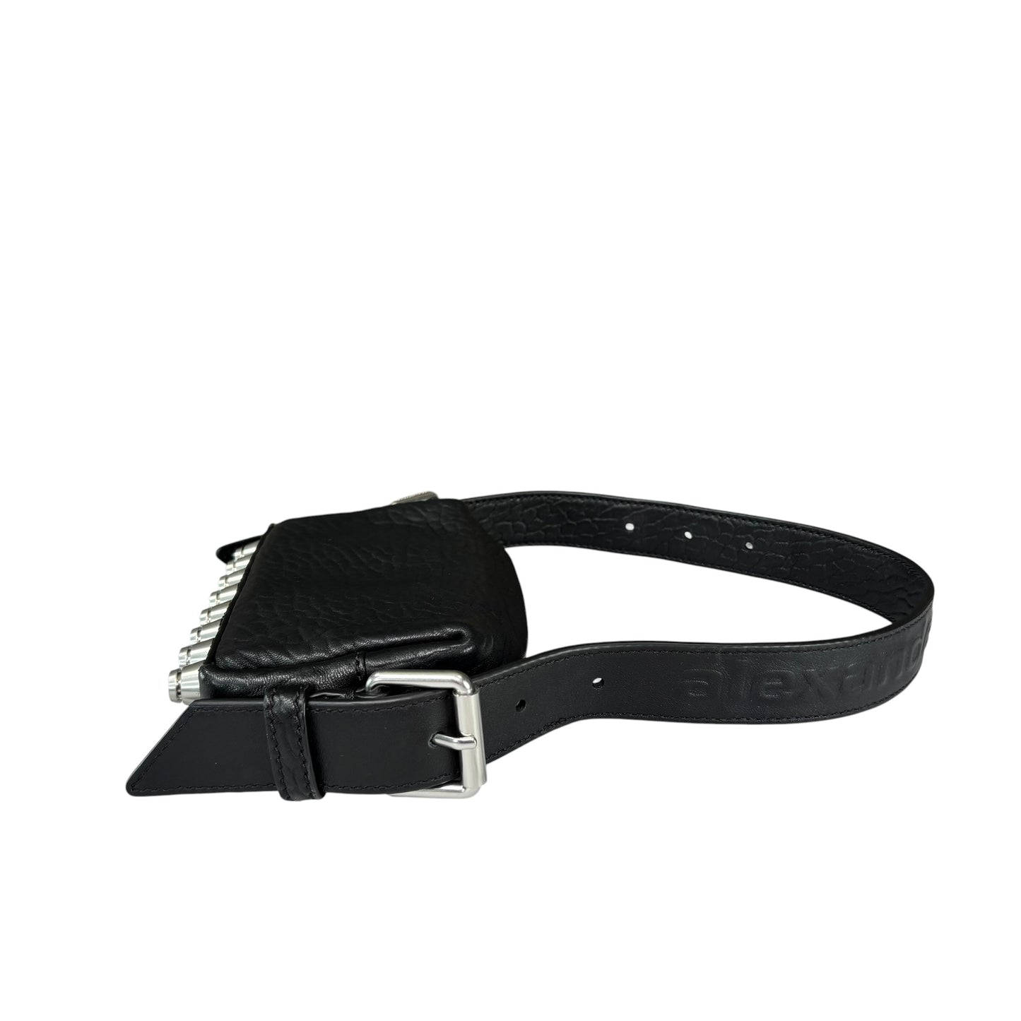 Alexander Wang Mini Ricco Black Leather Studded 2-Way Purse