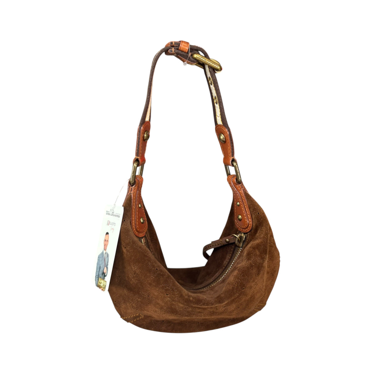 Louis Vuitton Y2K Mahina Monogram Brown Suede PM Hobo