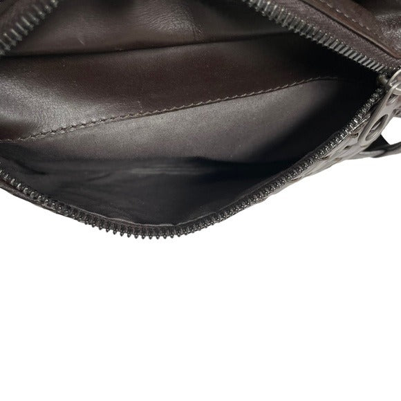 Bottega Veneta Bum Sling Pack Fanny Belt Leather Woven Multi Pocket Holder Bag