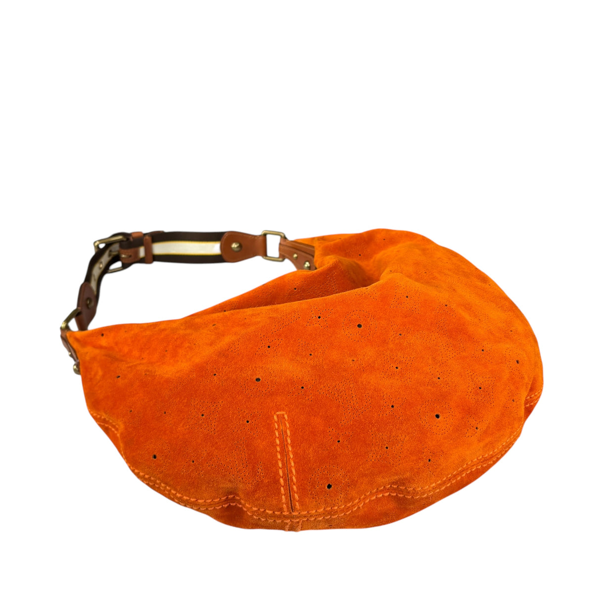 Louis Vuitton Y2K Onata Orange Suede Mahina GM Leather Hobo Purse