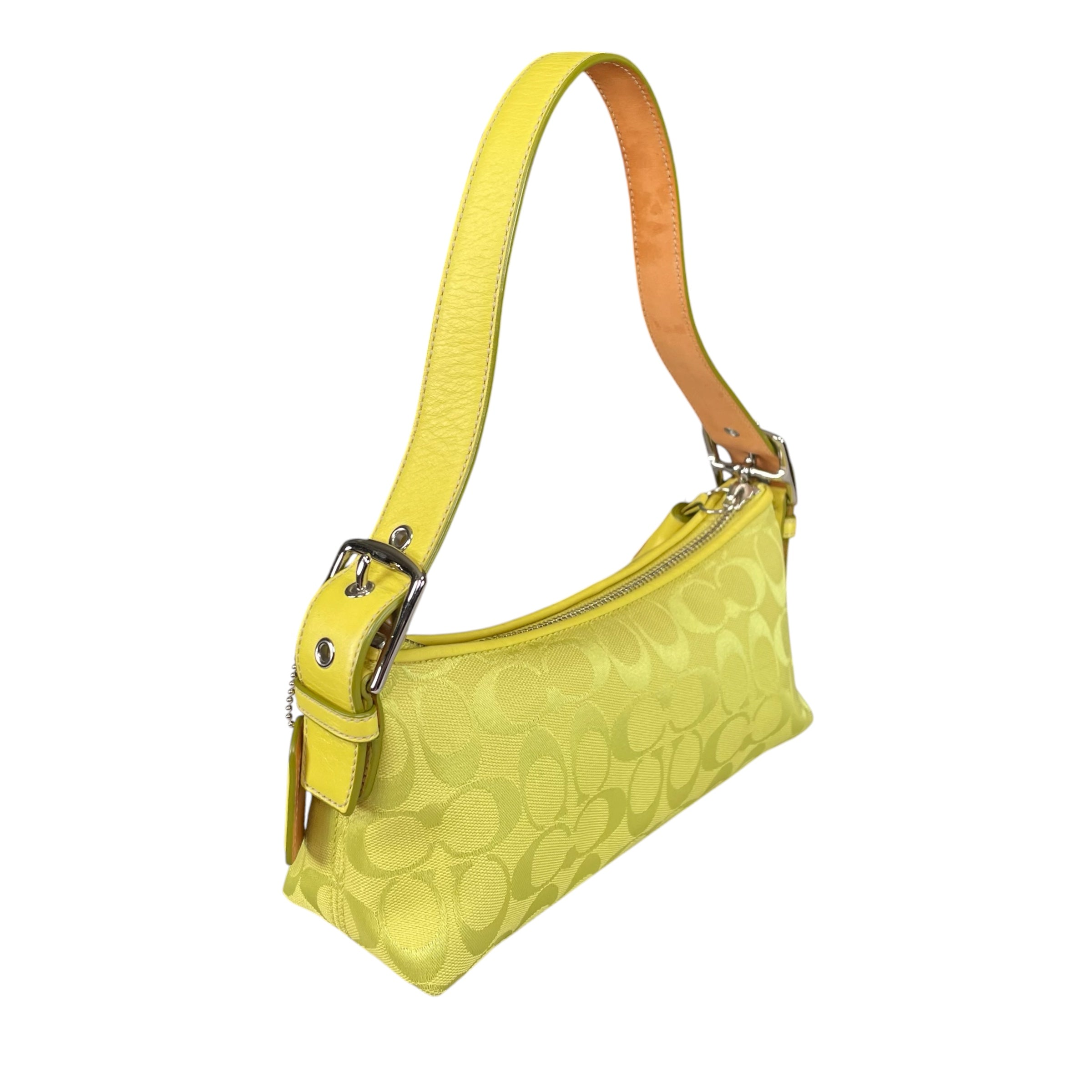 Coach Demi Y2K Signature C Lime Shoulder Purse – Elliott's Luxury