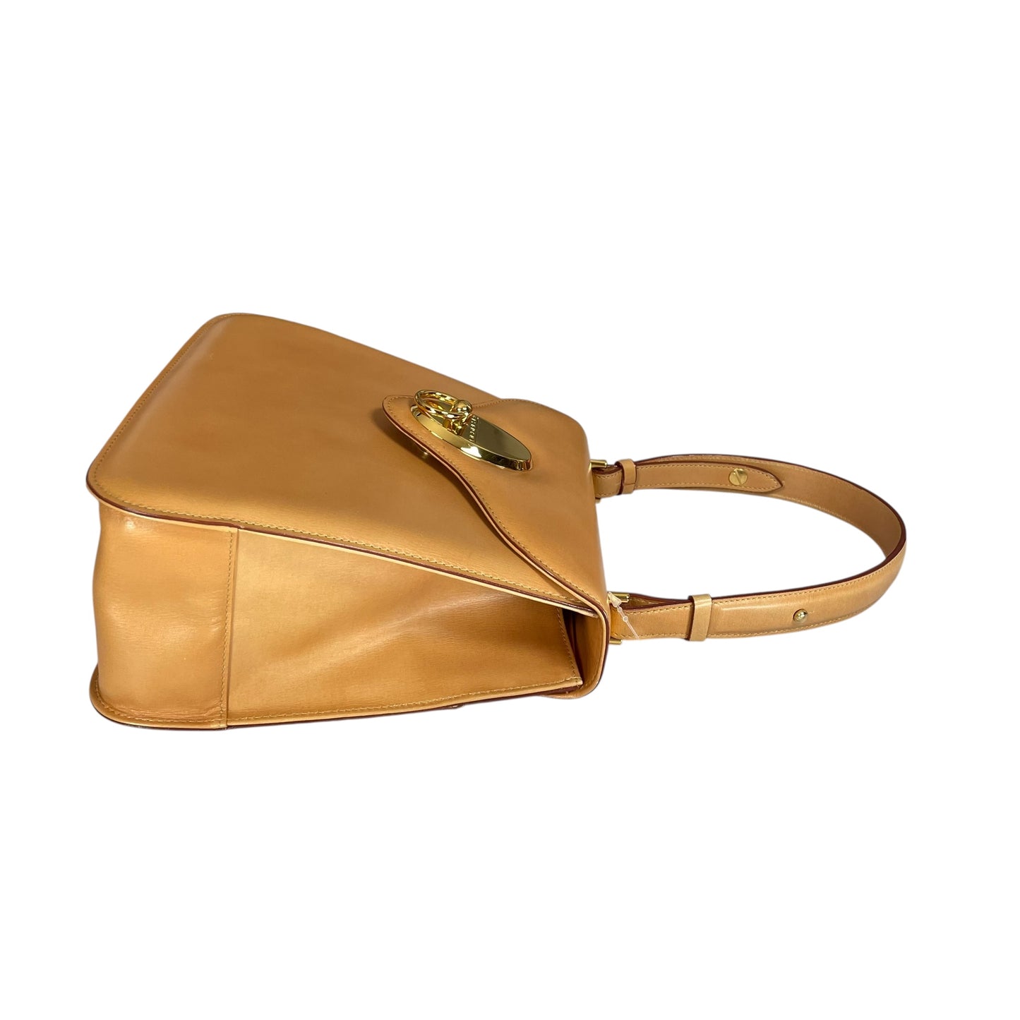 GIVENCHY Kelly Top Handle Camel Brown Magnetic GHW Snap Closure Shoulder Purse
