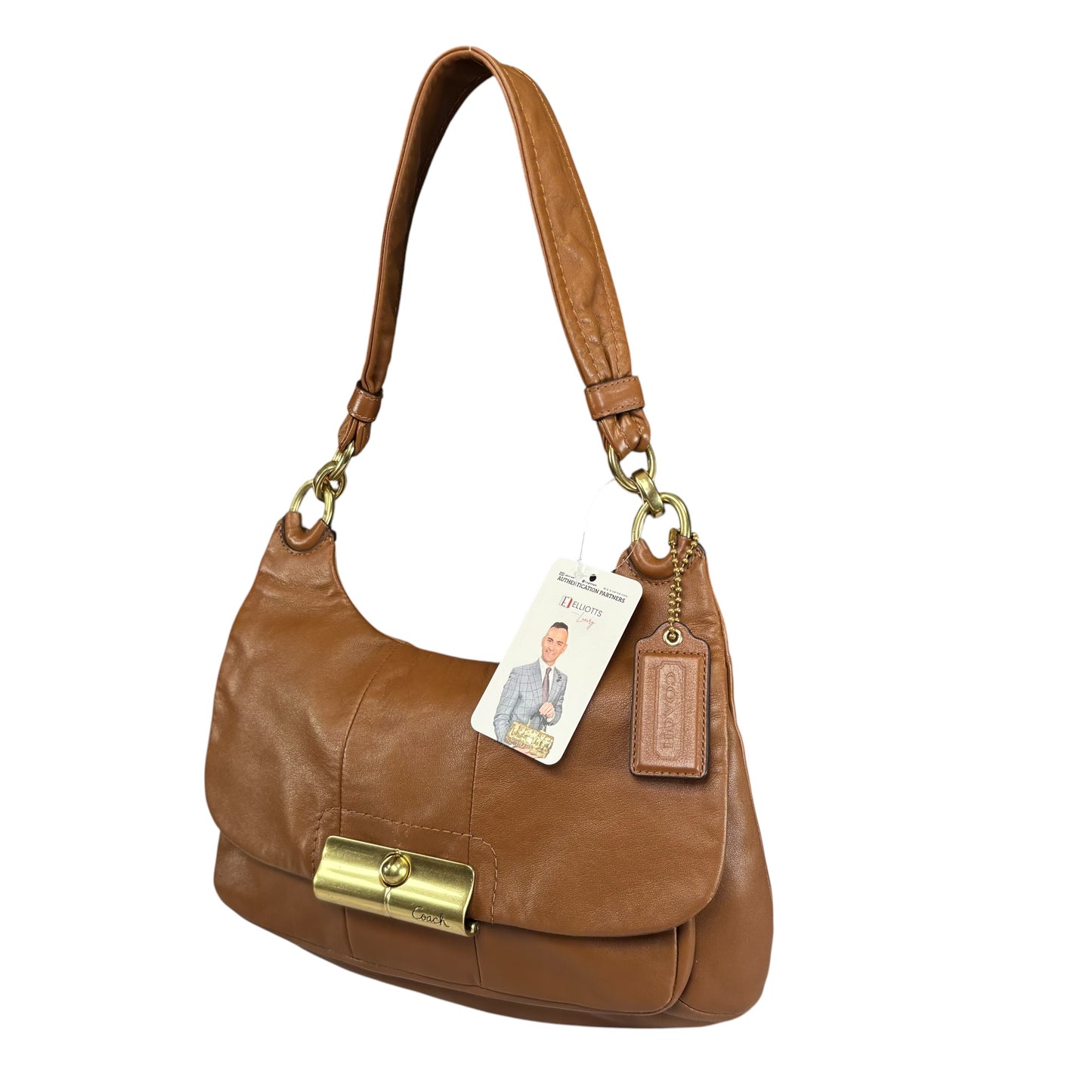 Coach Y2K Kristin Brown Leather BHW Shoulder 2-Way Purse