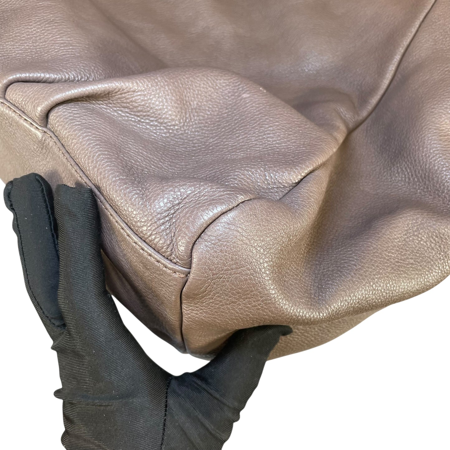 Marc by Marc Jacobs Classic Q Francesca SHW Taupe Leather  2-Way Hobo Bag