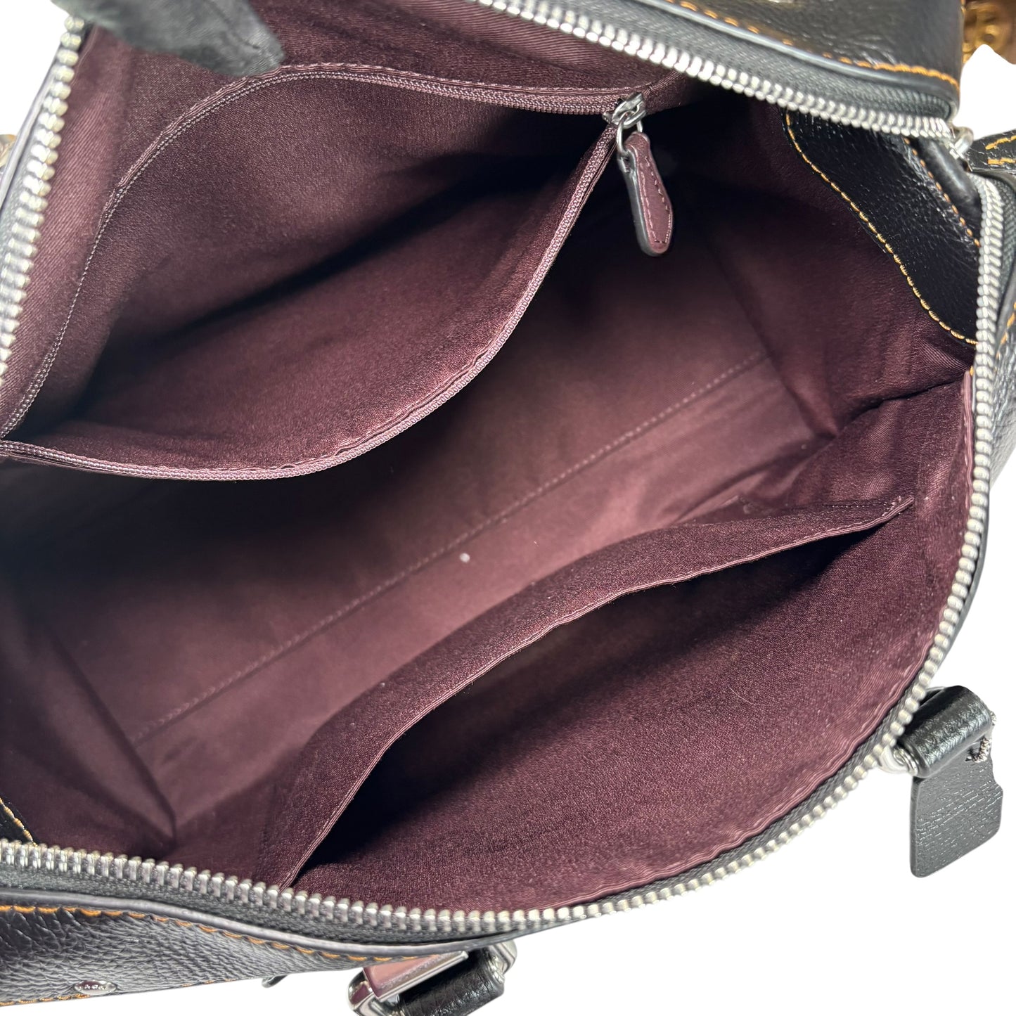 Coach Millie SHW Pebbled Leather Satachel Crossbody Bag