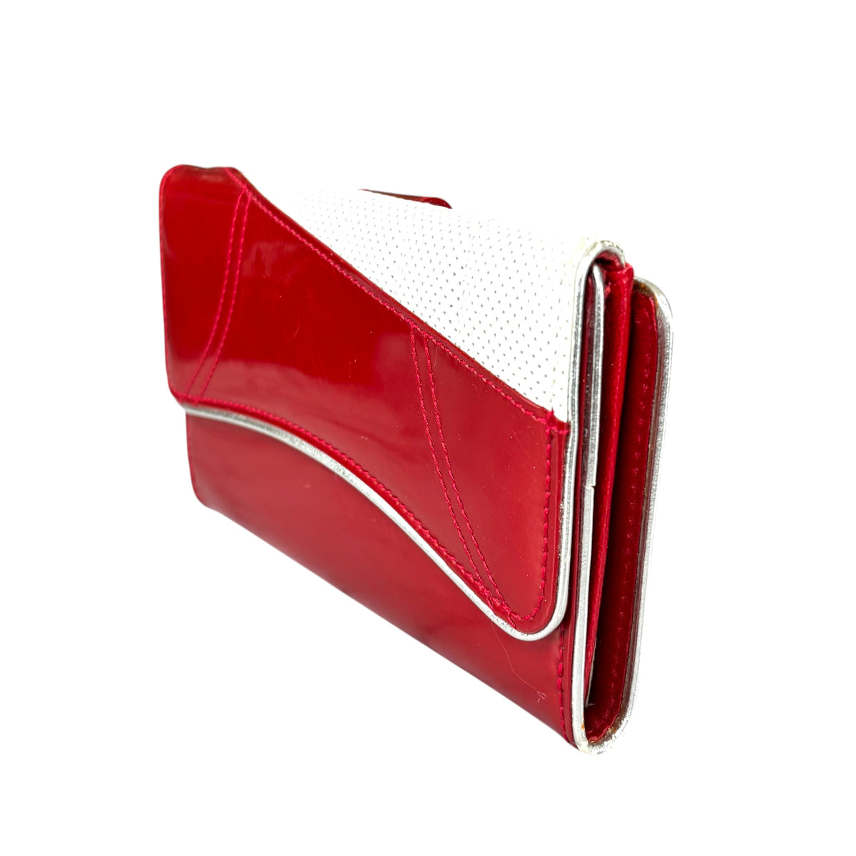 Christian Dior Y2K Cadillac Red / White Compact Wallet