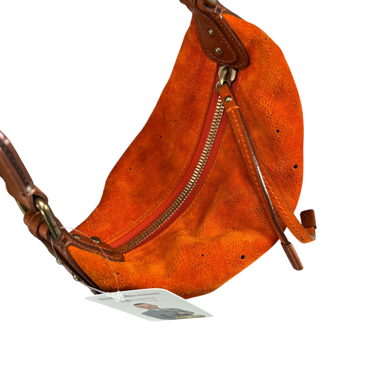 Louis Vuitton Y2K Onata Orange Suede Mahina PM Mini Leather Hobo Purse