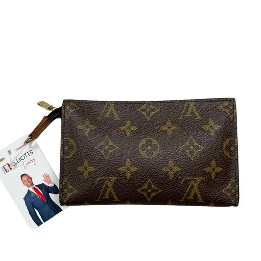 Louis Vuitton Monogram Canvas Zippy Mini Pouch Case Bag Holder 6.5” x 4”