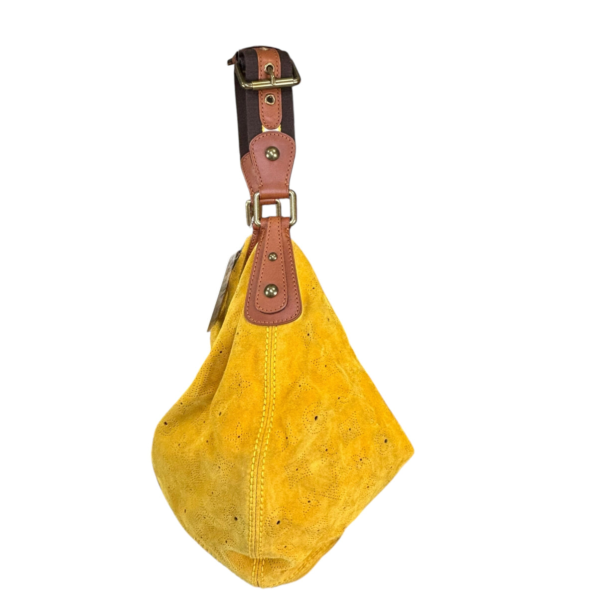 Louis Vuitton Y2K Onata Mustard Mahina Suede GM Hobo Bag