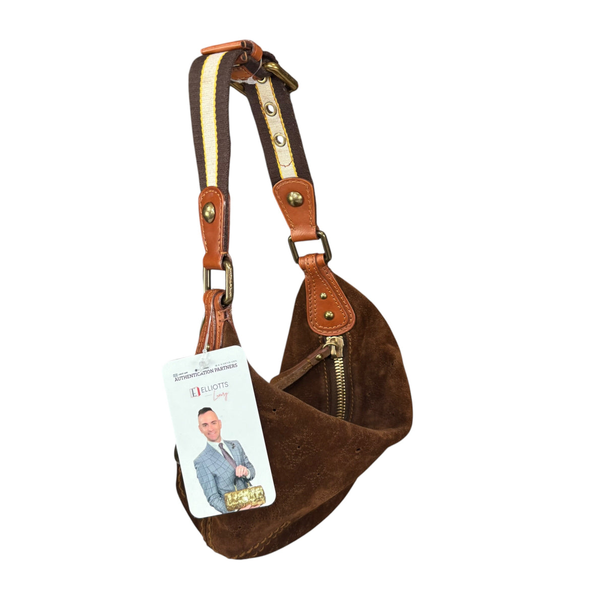 Louis Vuitton Y2K Mahina Monogram Brown Suede PM Hobo