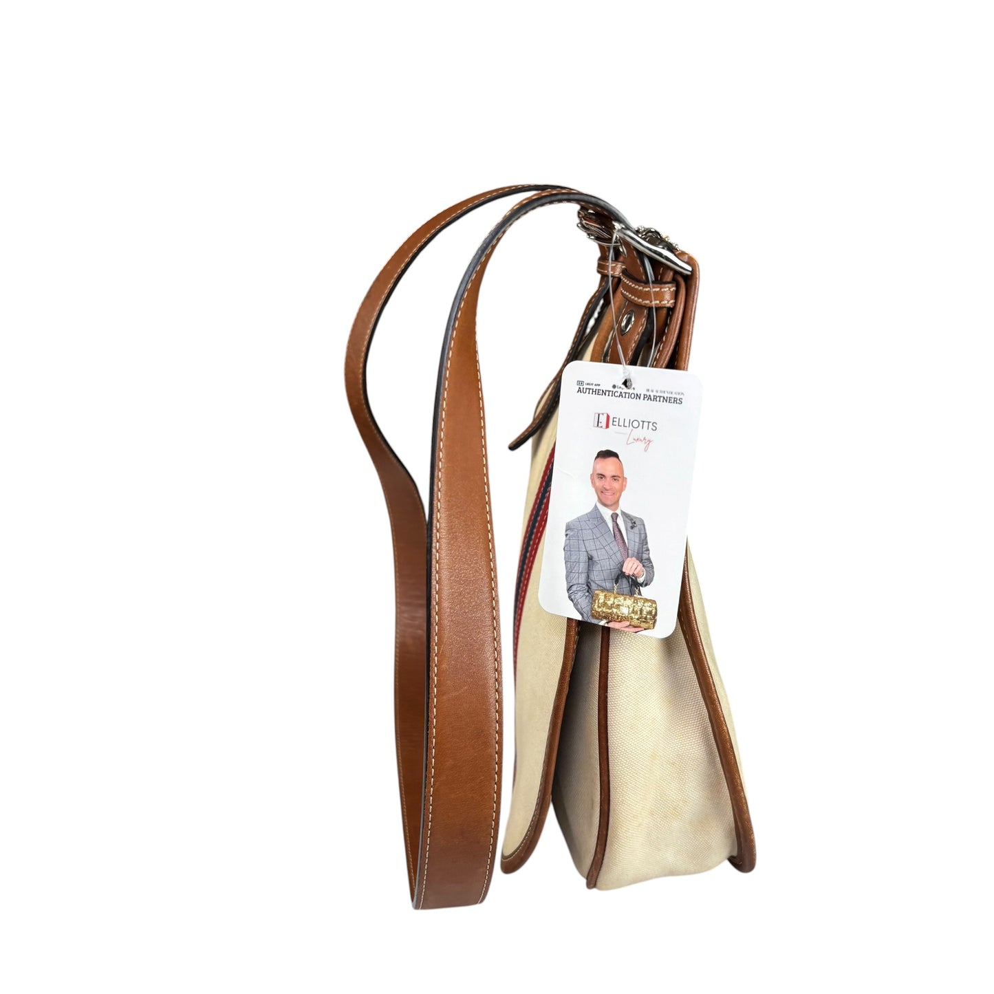 Coach Varsity Y2K Heritage Saddle Crossbody Canvas Bag