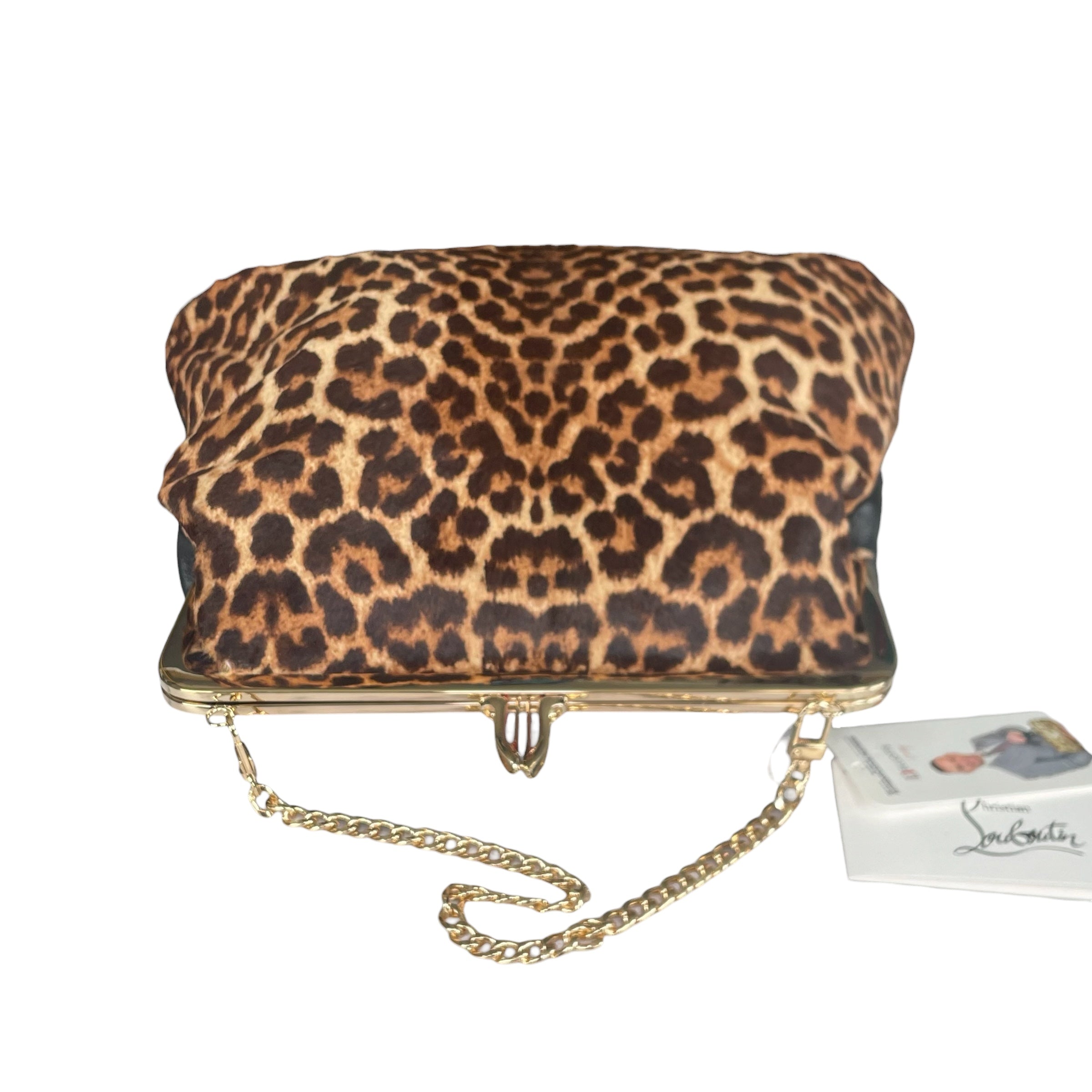 Christian Louboutin Maxi Loubu Leopard GHW Pony Hair & Black