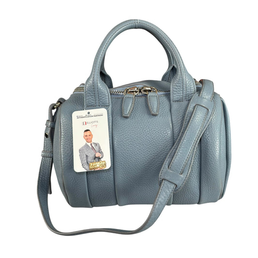 Alexander Wang Rocky Light Blue Gold HW Leather Boston 2-Way Crossbody