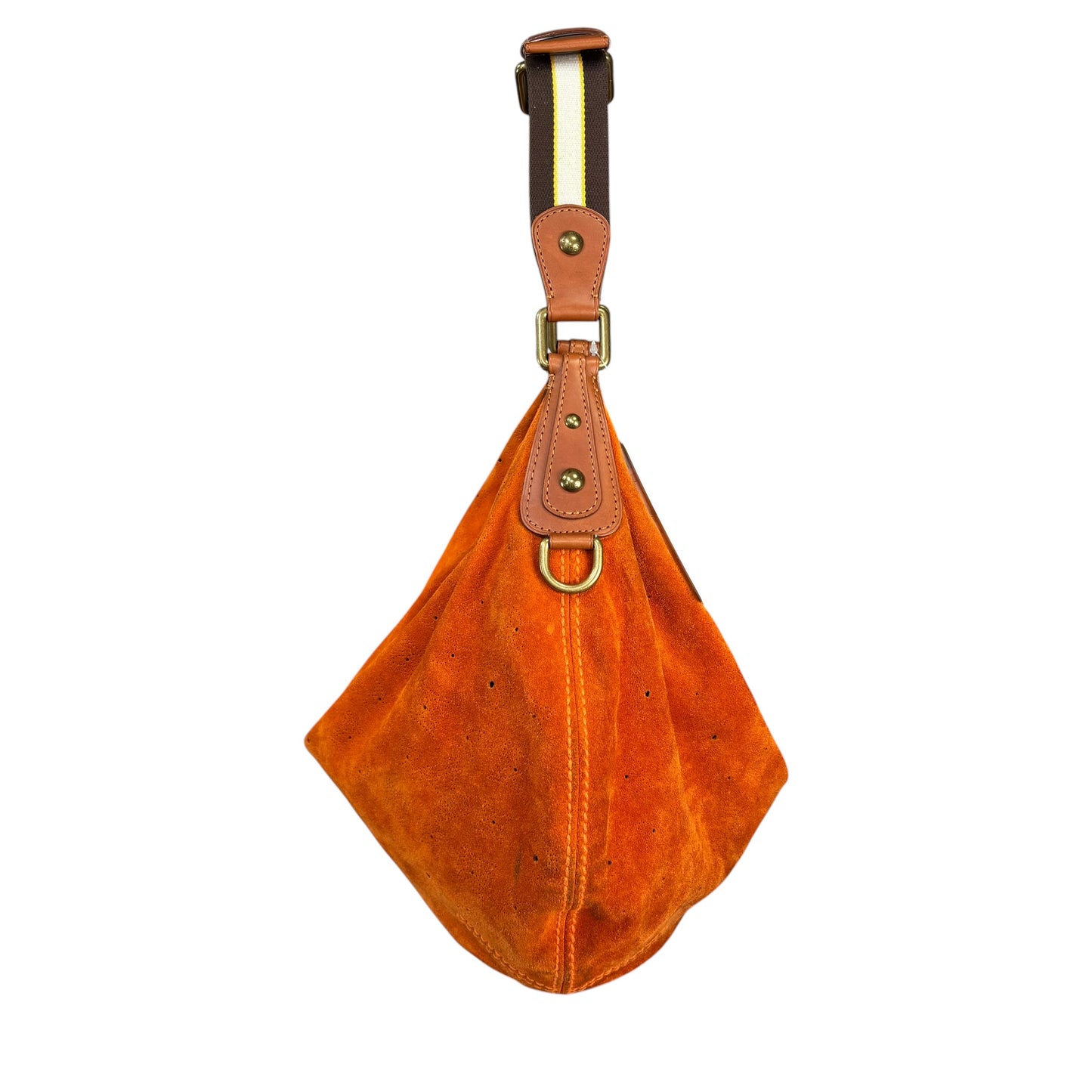 Louis Vuitton Y2K Onatah Orange Suede Mahani Shoulder Hobo