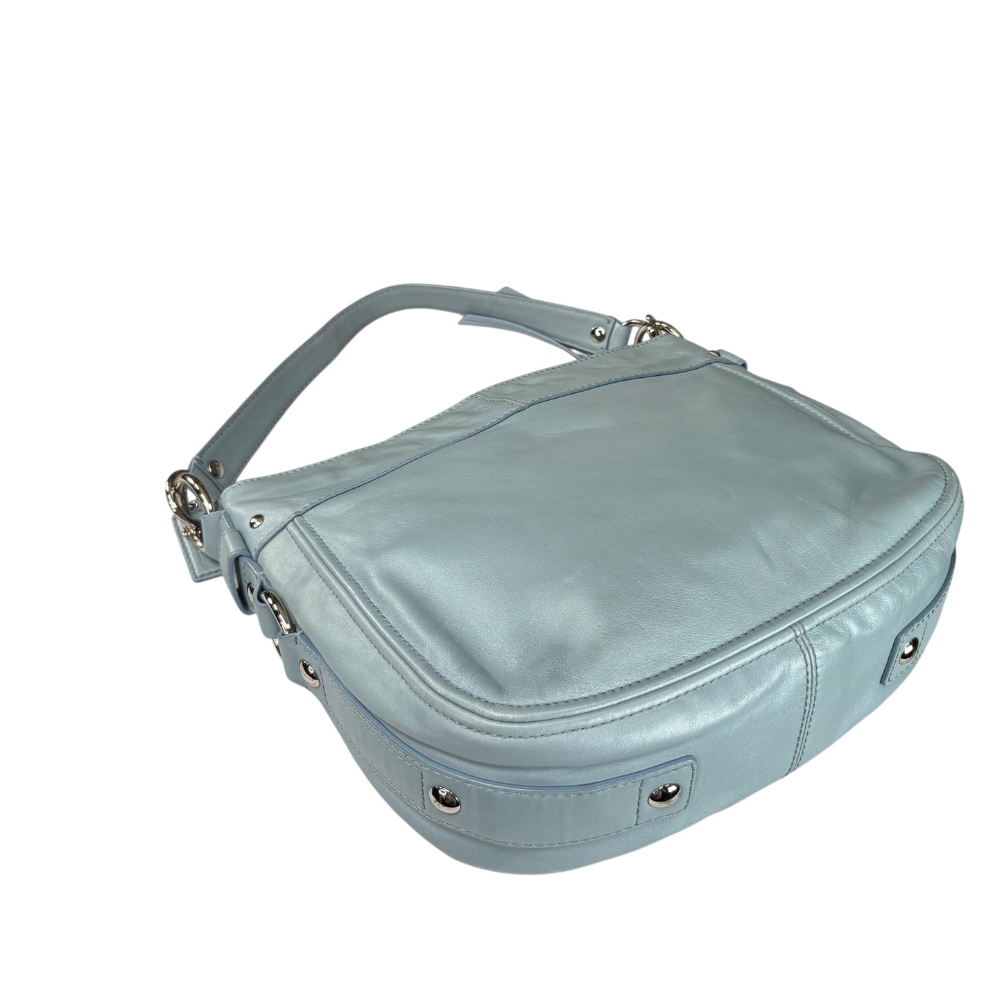 Coach Zoe Light Blue SHW 2-Way Shoulder Hobo Purse