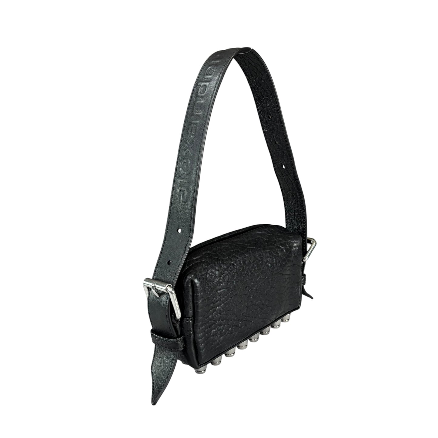 Alexander Wang Mini Ricco Black Leather Studded 2-Way Purse
