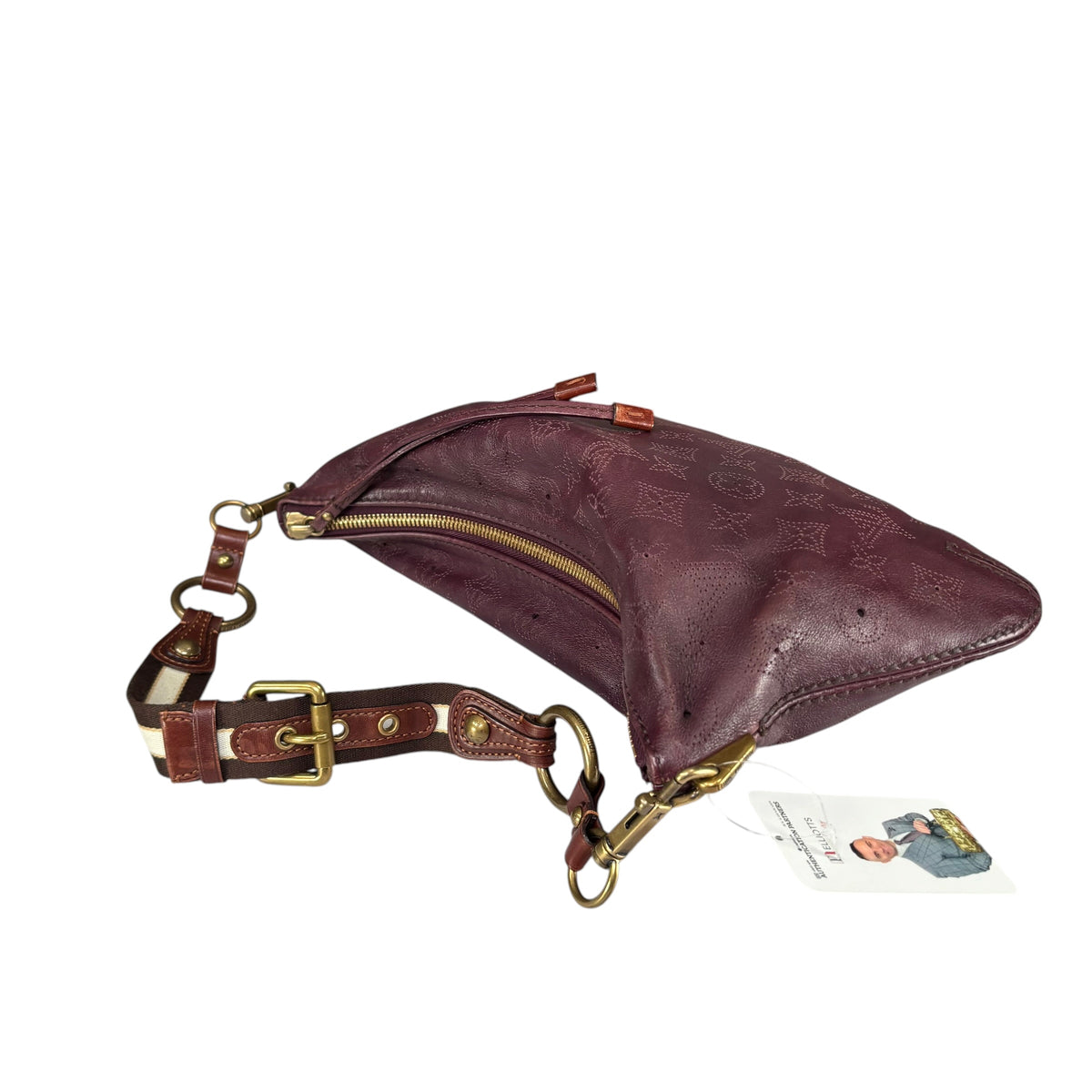 Louis Vuitton Limited Edition Mahina Bordeaux Leather Onatah PM Pouchette Hobo