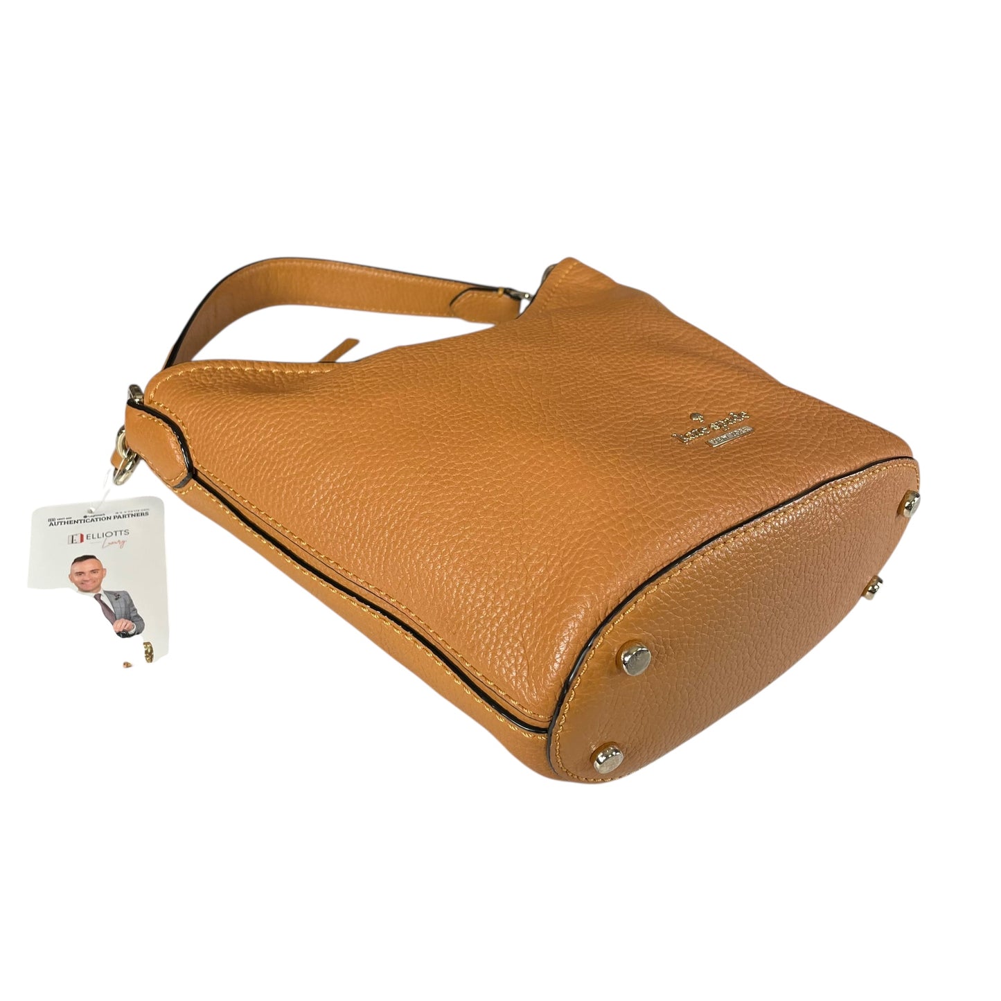 Kate Spade Jackson Street Pebbled Leather Bucket Bag Tan 2 Way Crossbody