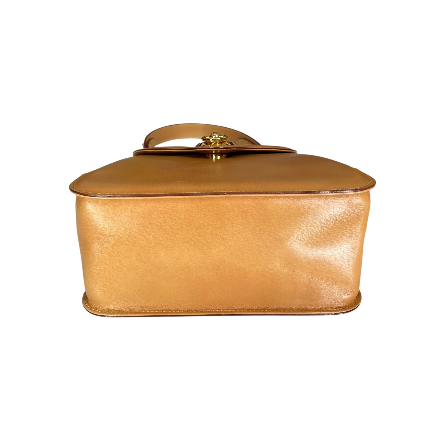 GIVENCHY Kelly Top Handle Camel Brown Magnetic GHW Snap Closure Shoulder Purse