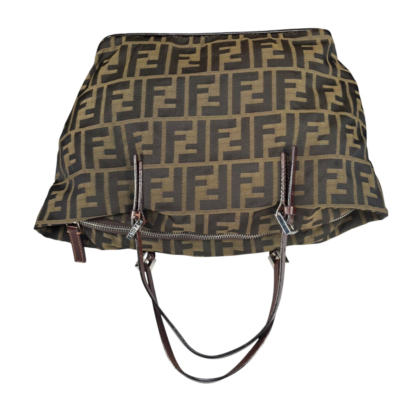 Fendi Zucca Y2K Canvas Mini Bucket Tote Purse