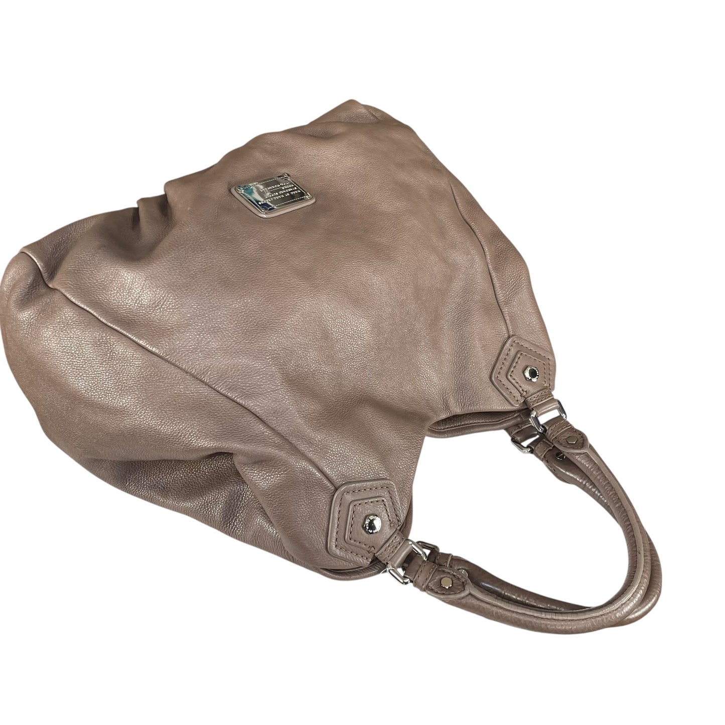 Marc by Marc Jacobs Classic Q Francesca SHW Taupe Leather  2-Way Hobo Bag