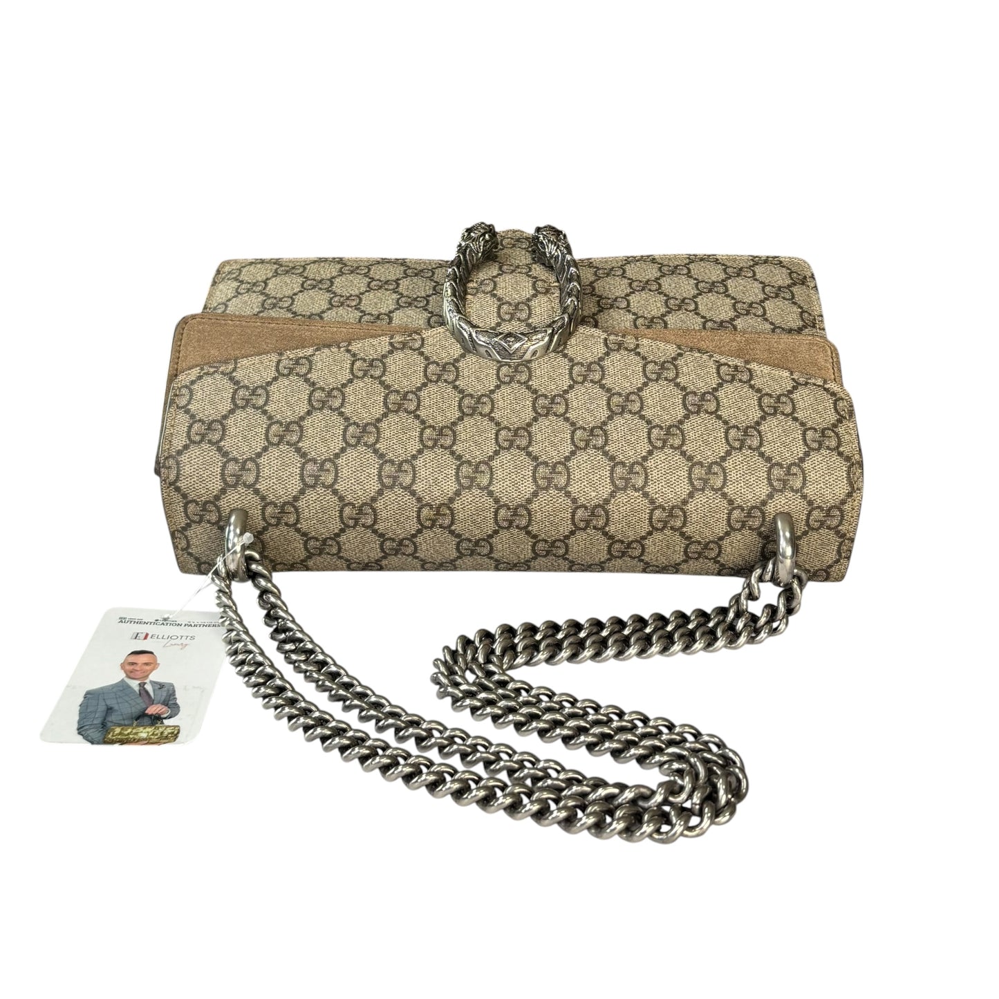 Gucci GG Dionysus Medium GG Supreme Canvas / Suede Shoulder Purse