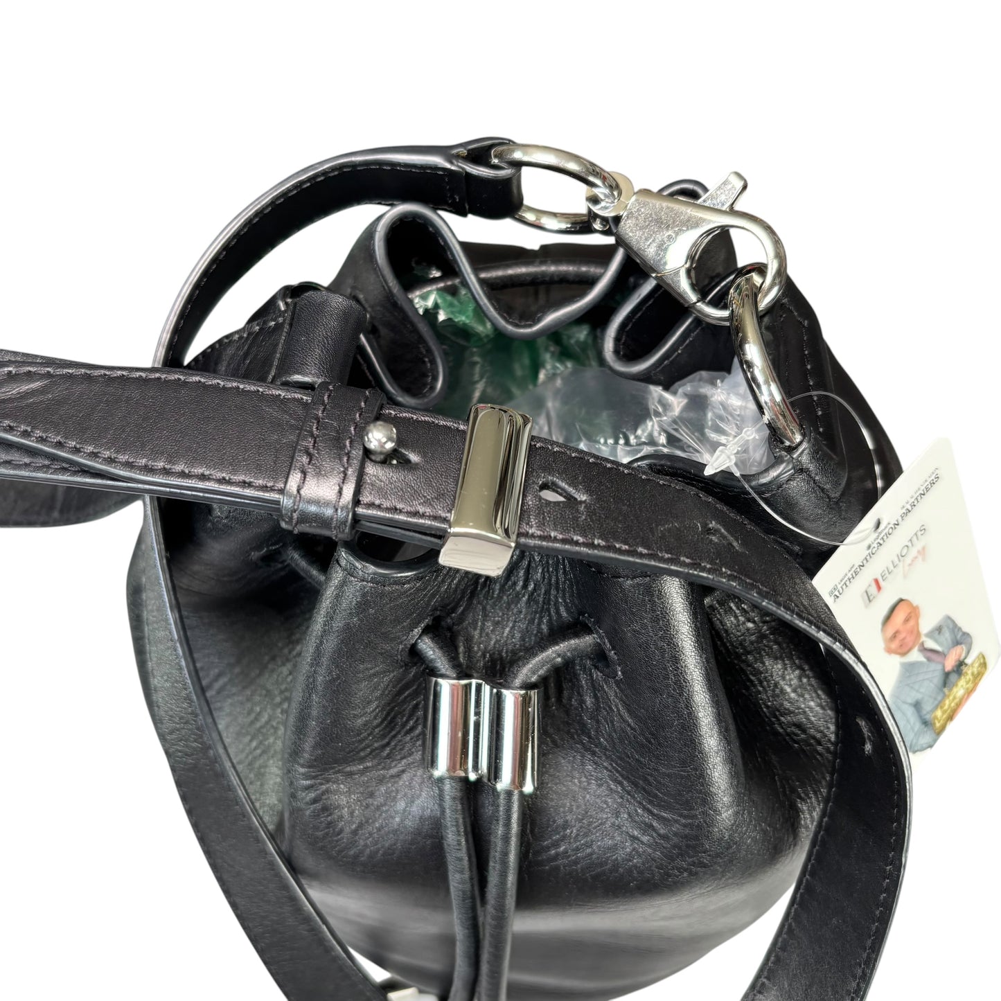 Alexander Wang Diego Bucket SHW Black Leather Crossbody