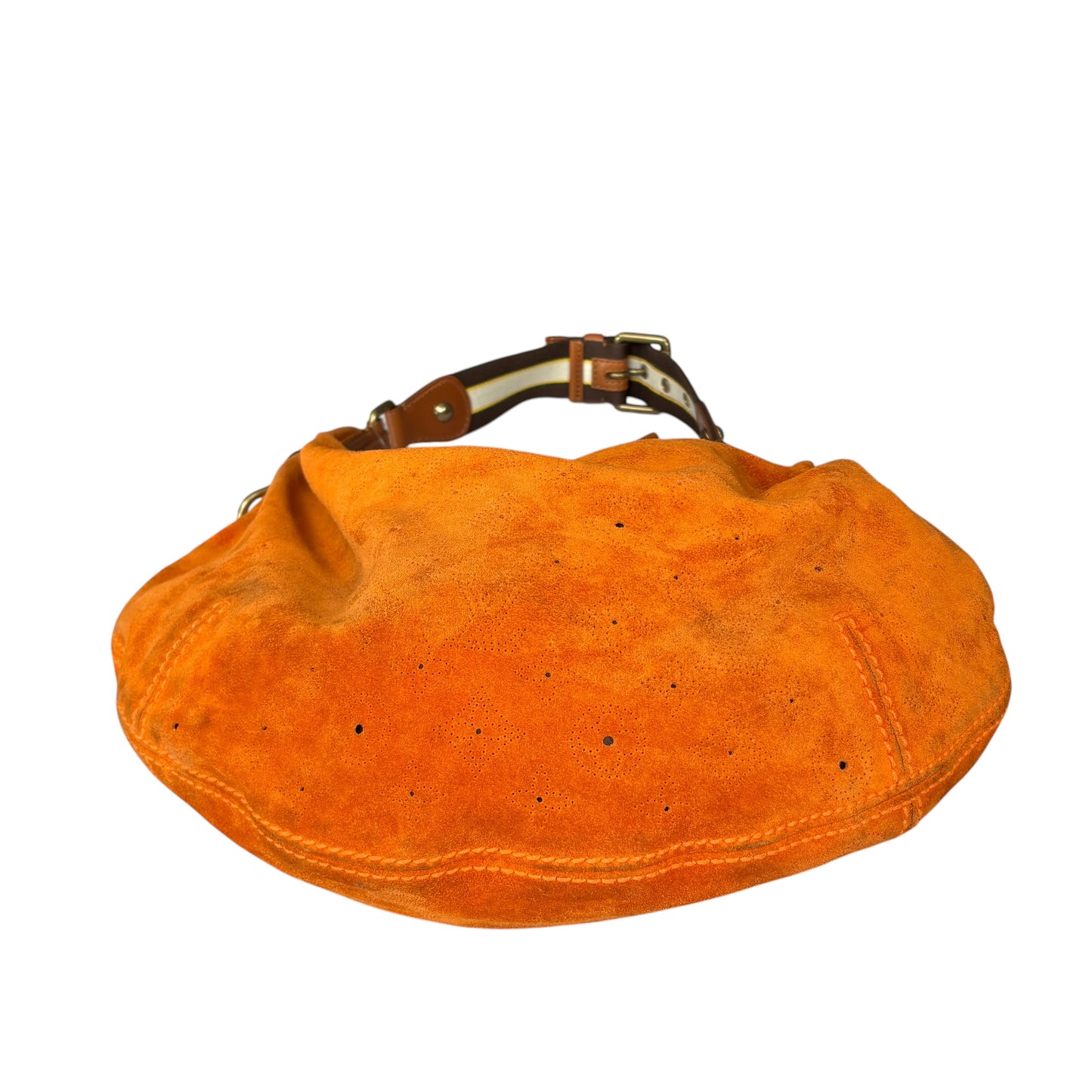 Louis Vuitton Y2K Onatah Orange Suede Mahani Shoulder Hobo