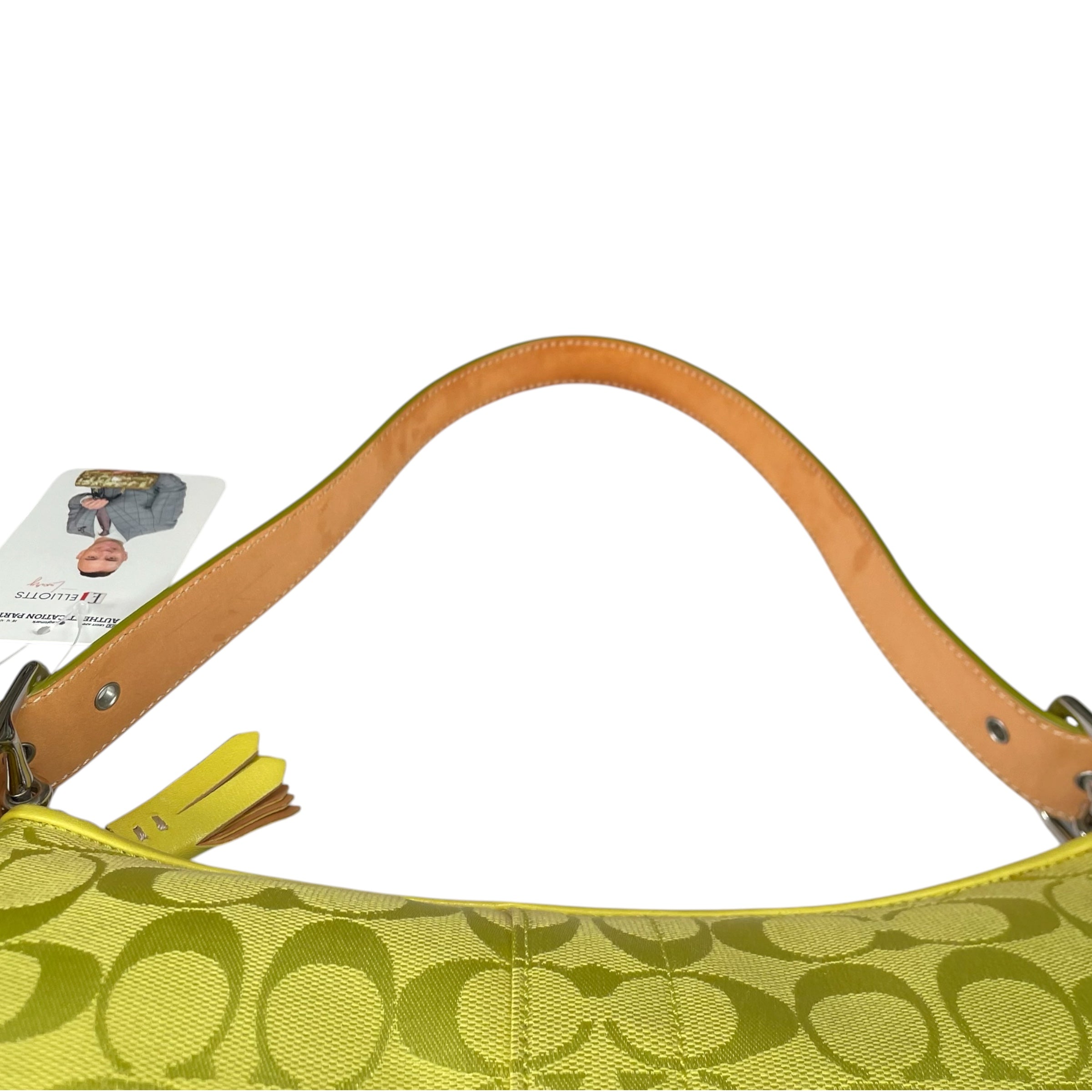 Coach Demi Y2K Signature C Lime Shoulder Purse – Elliott's Luxury
