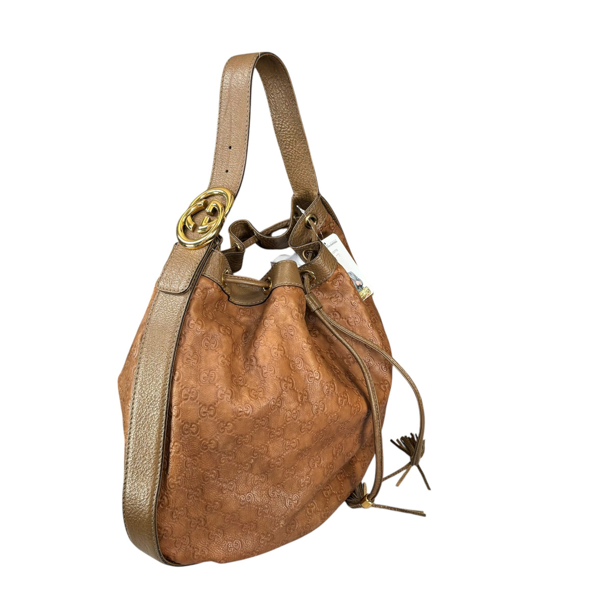 Gucci GG GHW Icon XL Brown Shoulder Hobo Bag