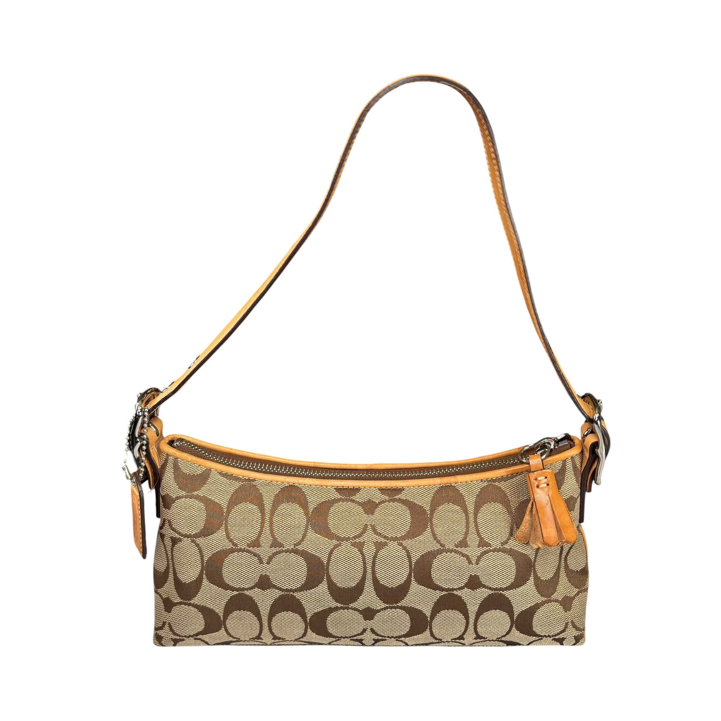 Coach Y2K Demi Tan Canvas Baguette Shoulder Purse – Elliott's Luxury
