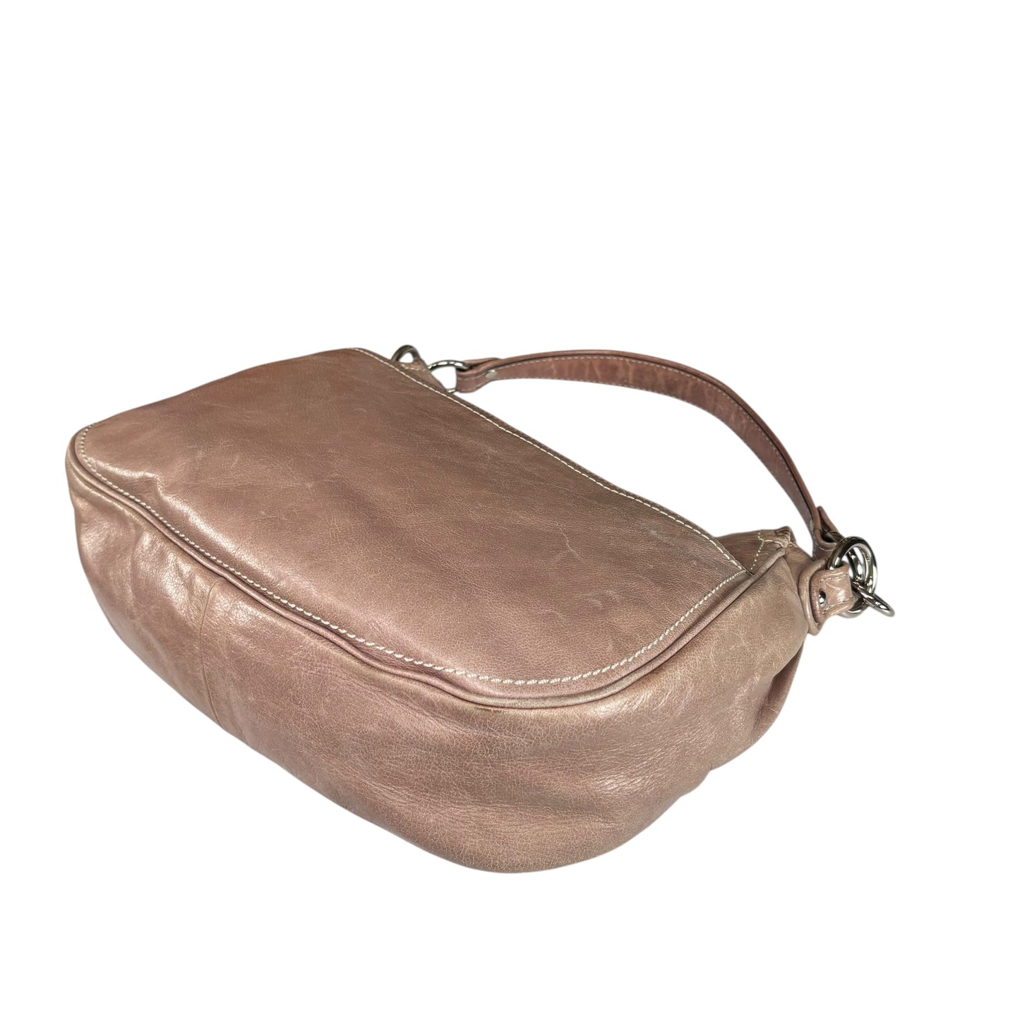 Coach Y2K Taupe Distressed Soho Buckle Shoulder Purse