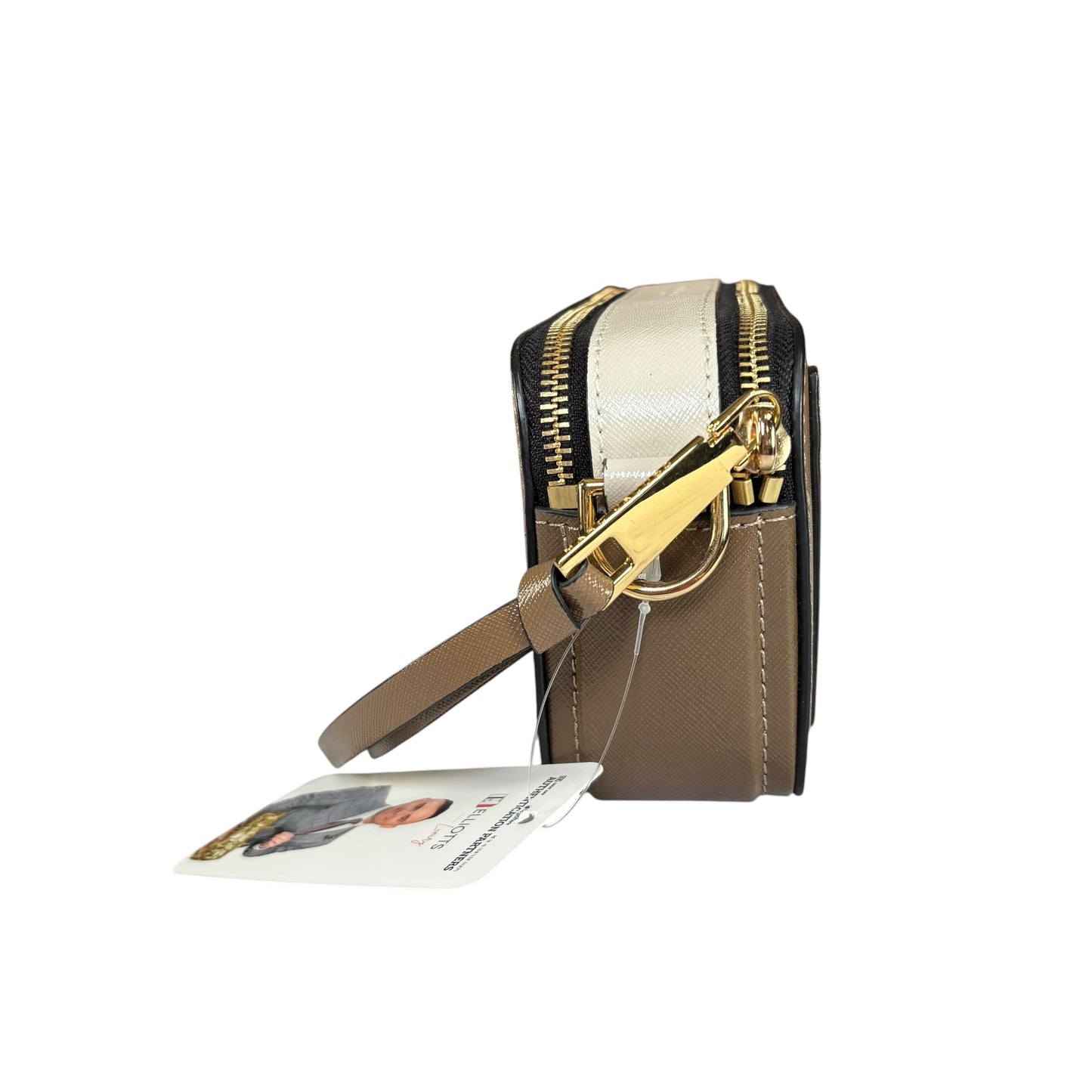 Marc Jacobs The Snapshot  Saffiano Leather French Gray Gold  Crossbody