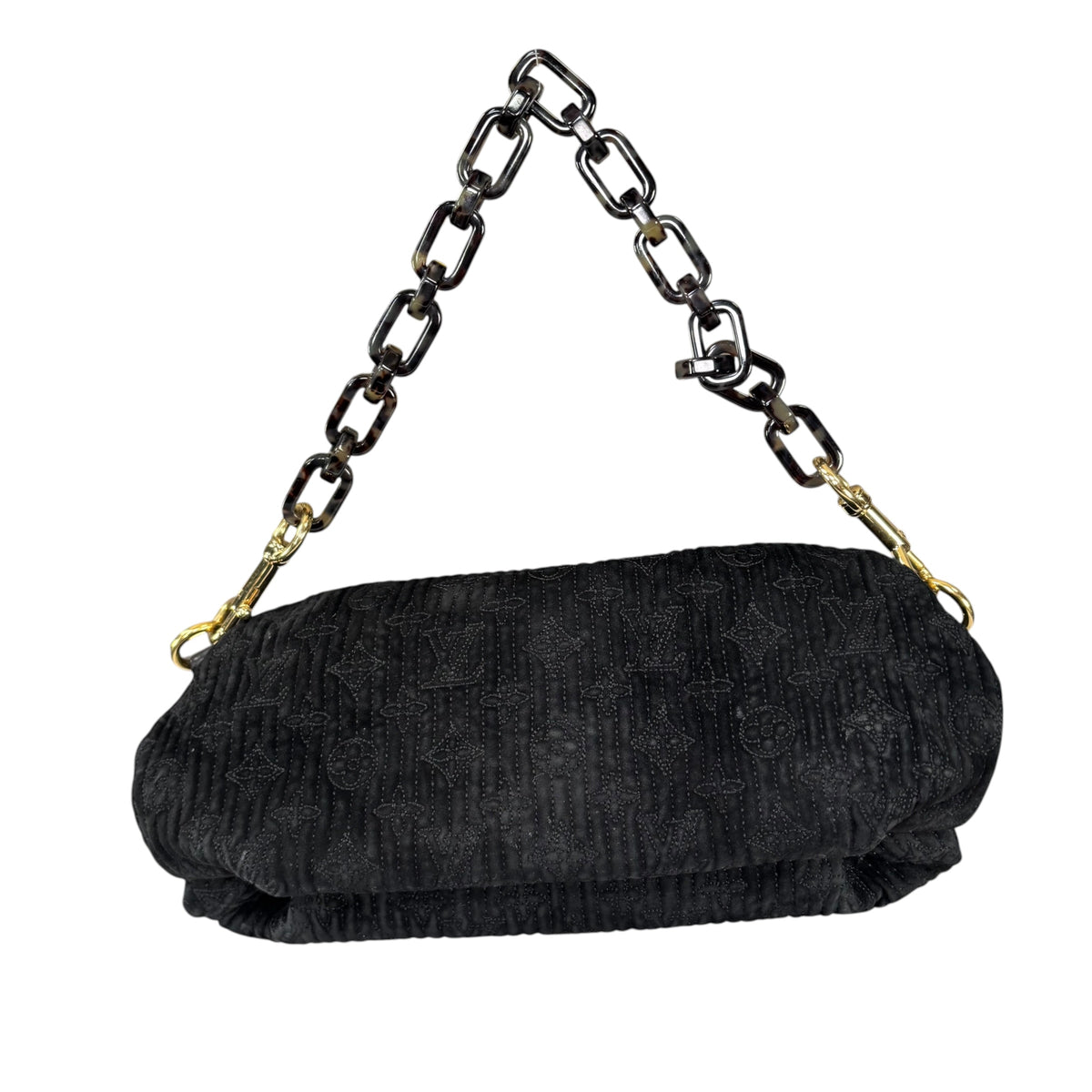 Louis Vuitton Y2K Limited Motard Before Dark Velvet Mono Top Handle Chain Bag