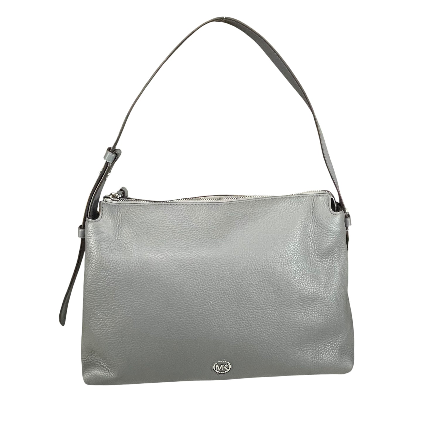 Michael Kors Shailene SHW Studded Grey Pebbled Leather Hobo Purse