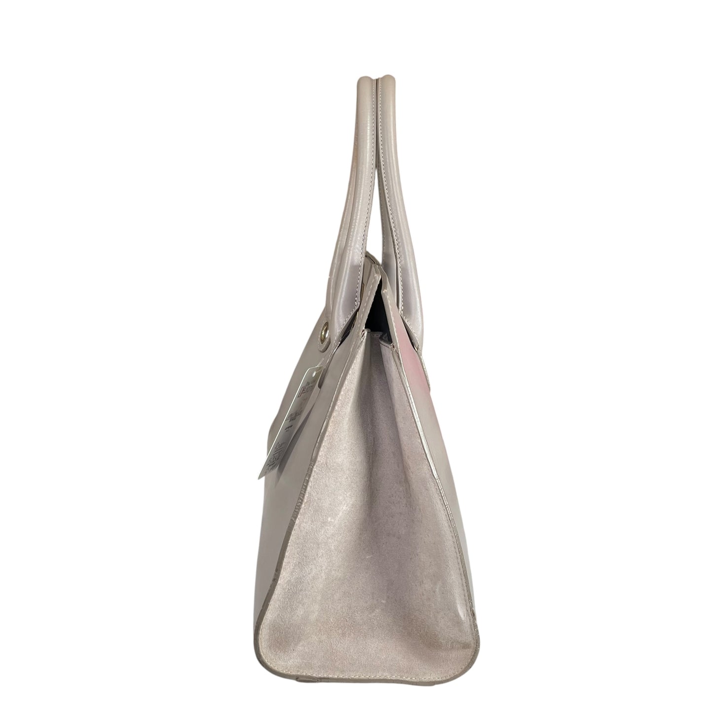 Jimmy Choo Y2K Riley Grey GHW Clip Lock Lilac Leather East West Tote