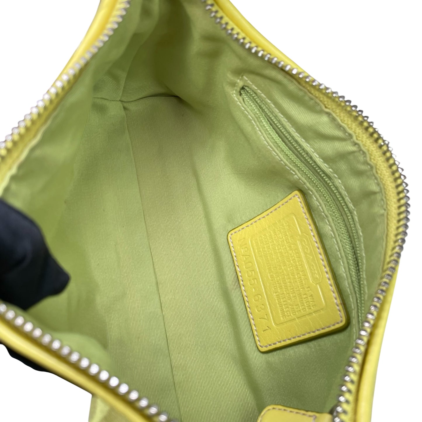 Coach Demi Y2K Signature C Lime Shoulder Purse