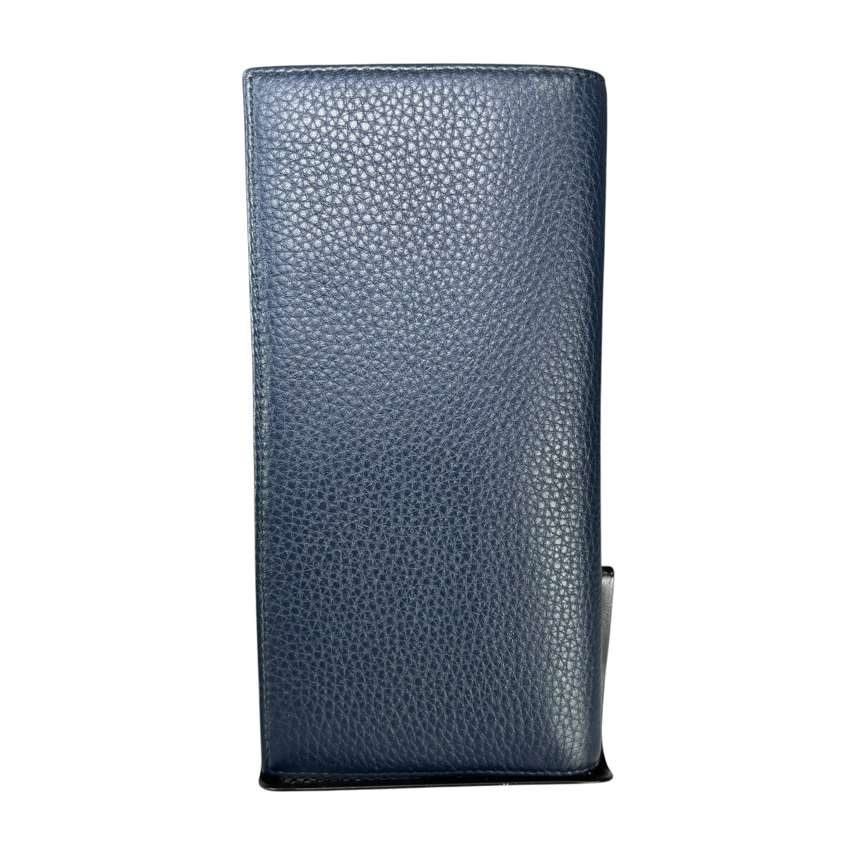 Prada Baltico Navy Blue Bi-Fold Leather Long Wallet