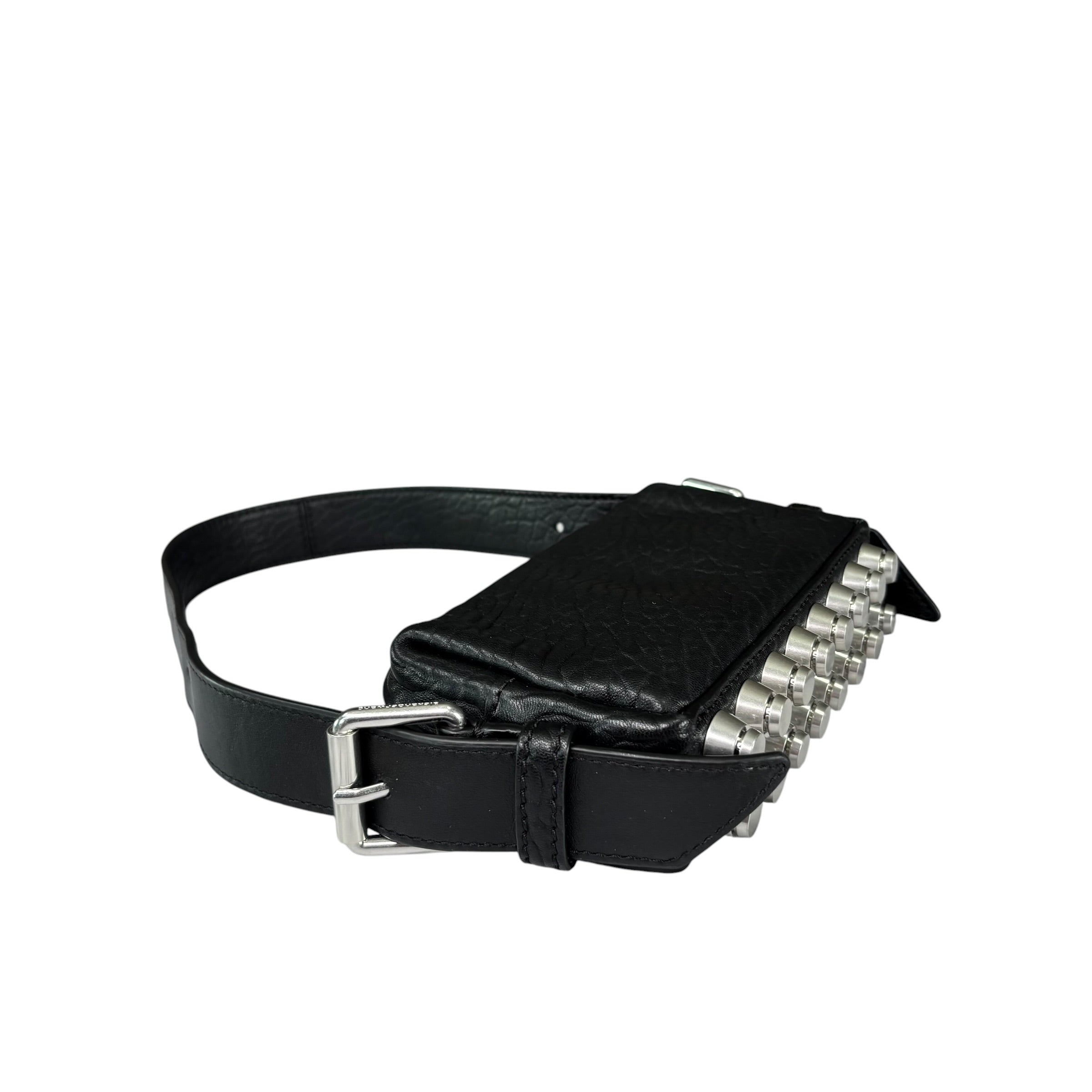 Alexander Wang Mini Ricco Black Leather Studded 2-Way Purse