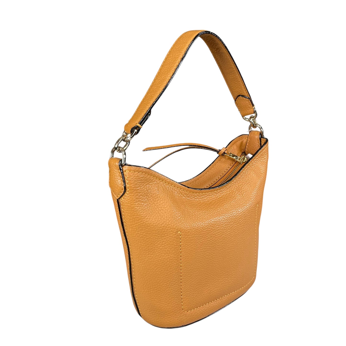 Kate Spade Jackson Street Pebbled Leather Bucket Bag Tan 2 Way Crossbody