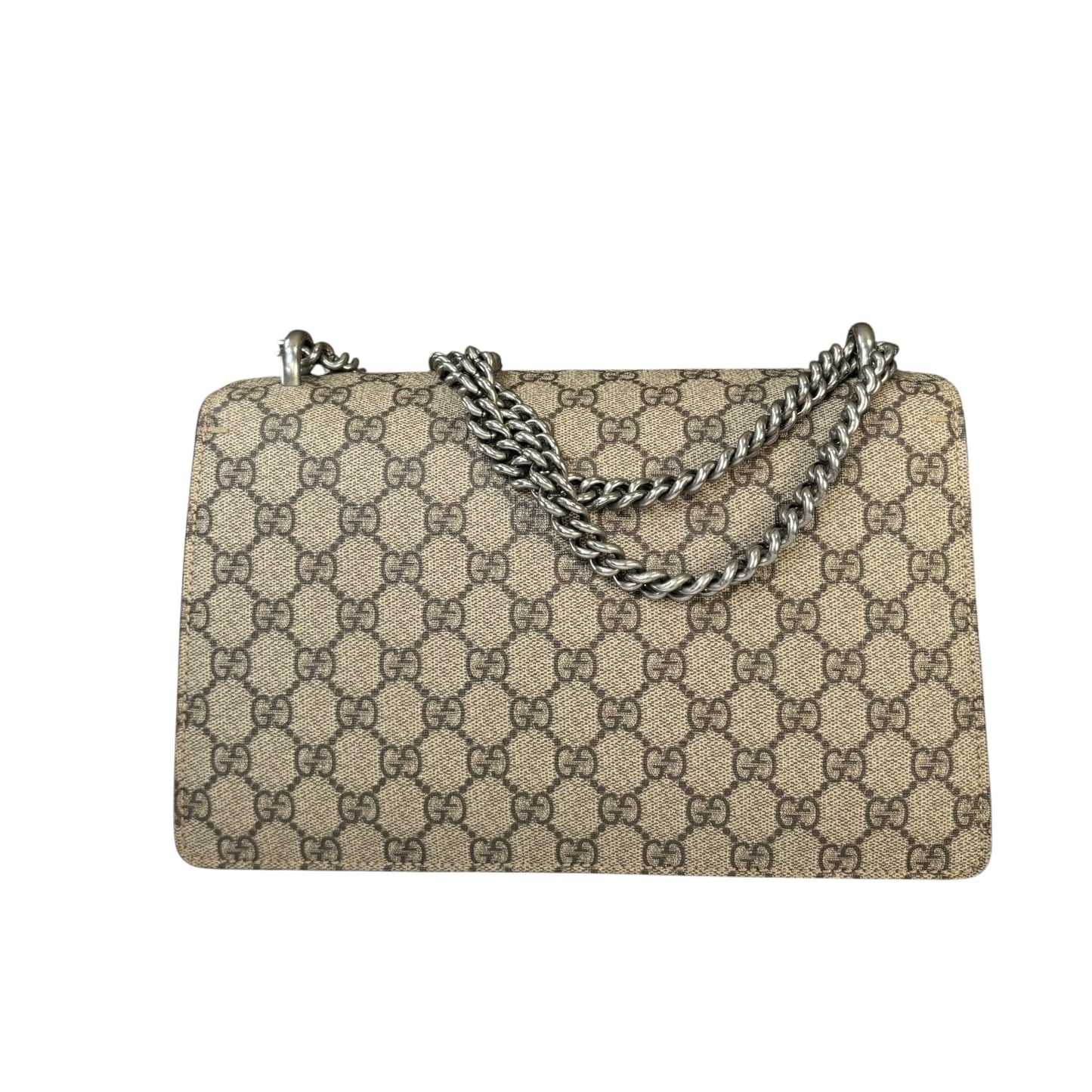 Gucci GG Dionysus Medium GG Supreme Canvas / Suede Shoulder Purse