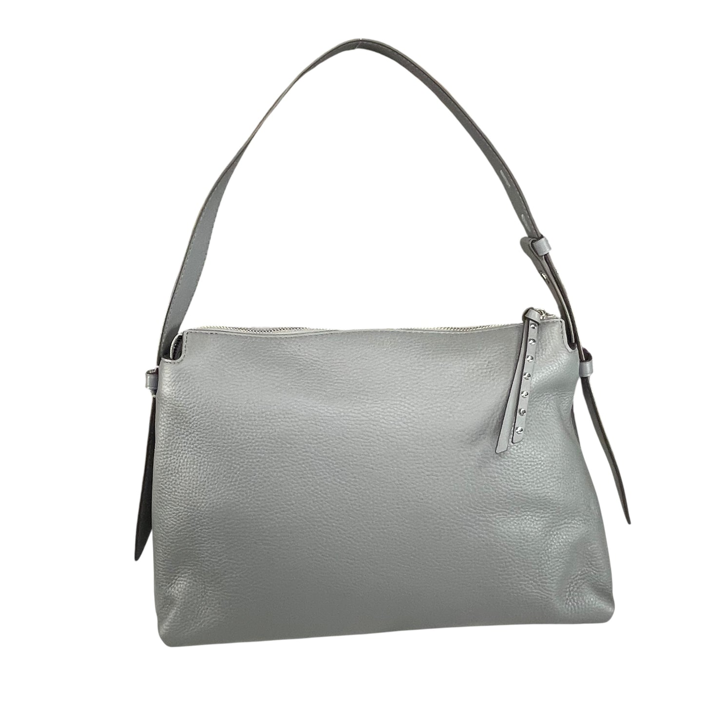 Michael Kors Shailene SHW Studded Grey Pebbled Leather Hobo Purse