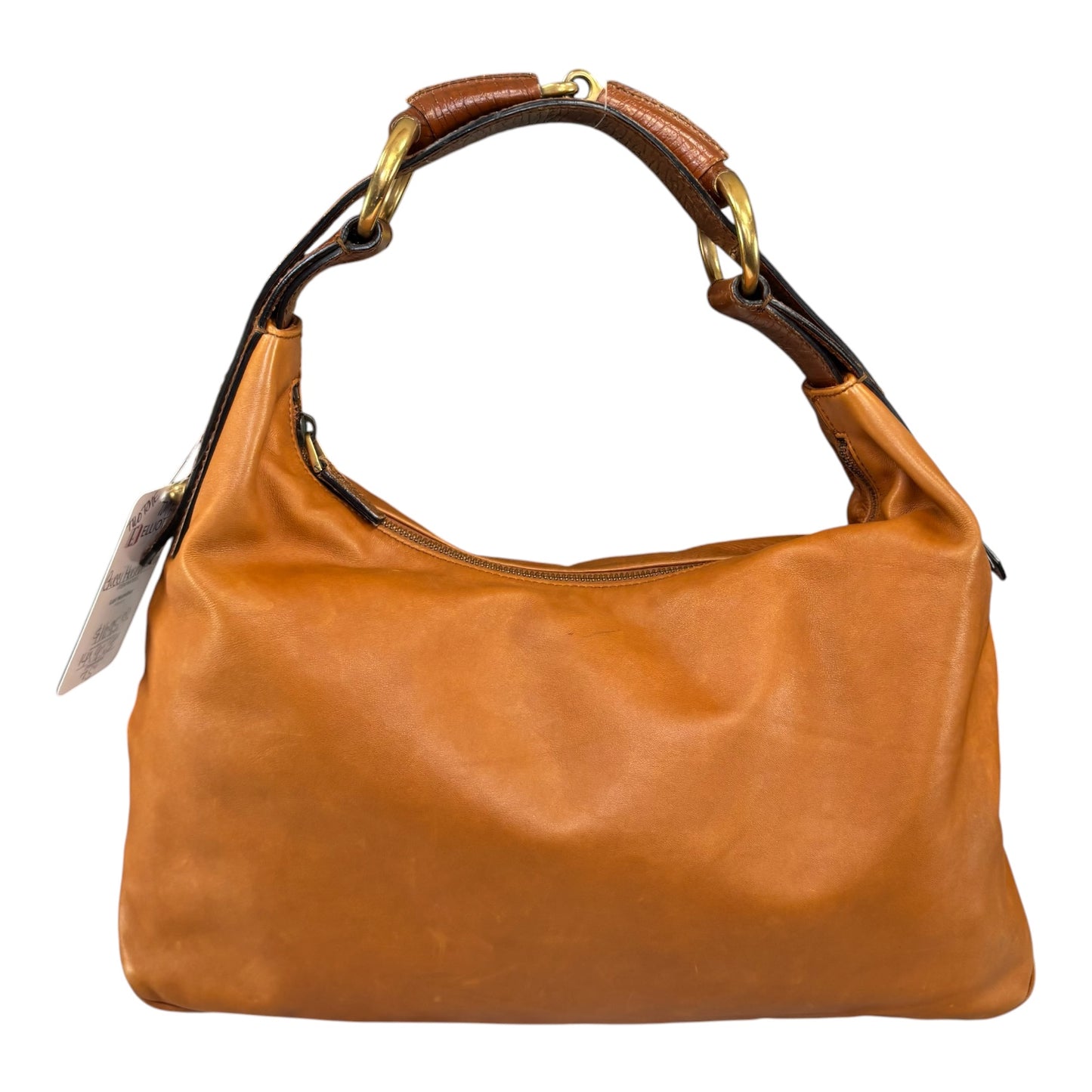 Gucci Y2K Horsebit GHW Congac Leather Shoulder Hobo Purse
