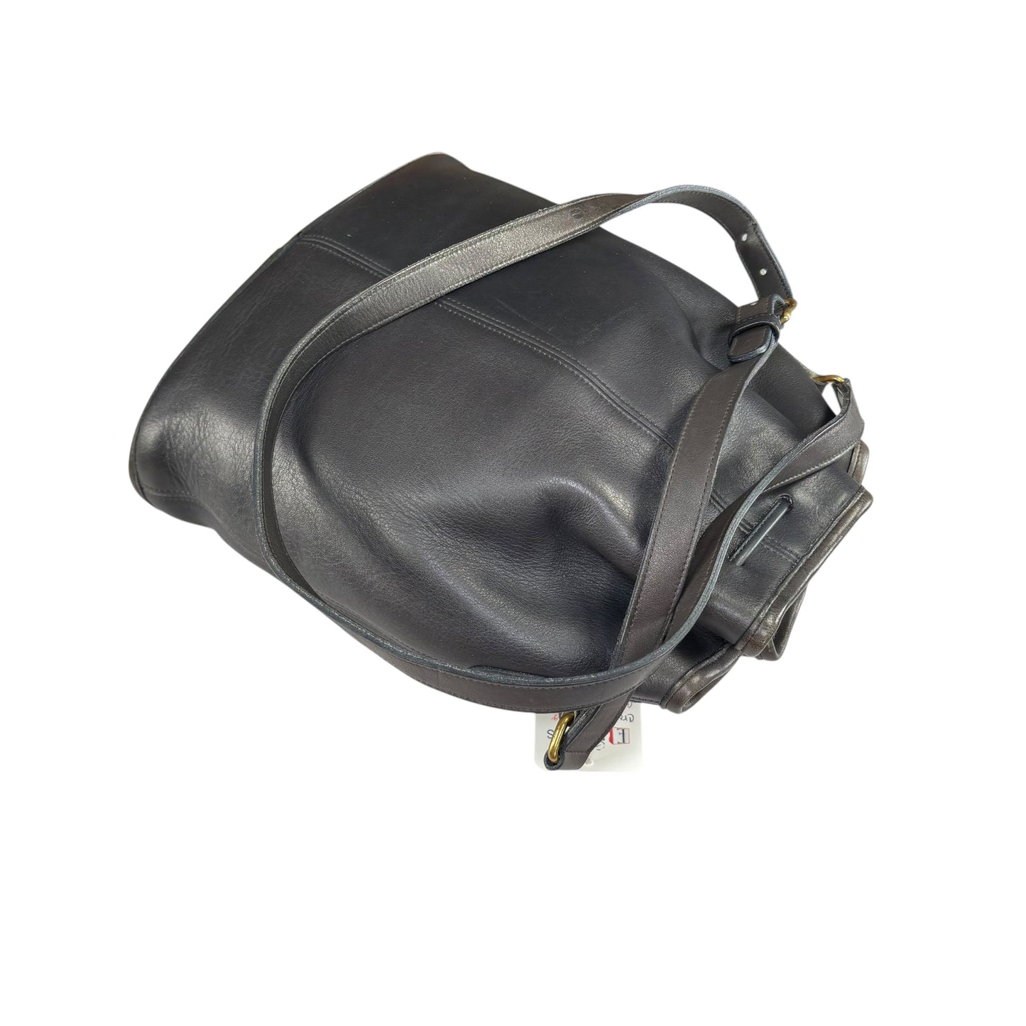 Coach Nicholas Grey Leather Bucket Drawstring Crossbody Bag