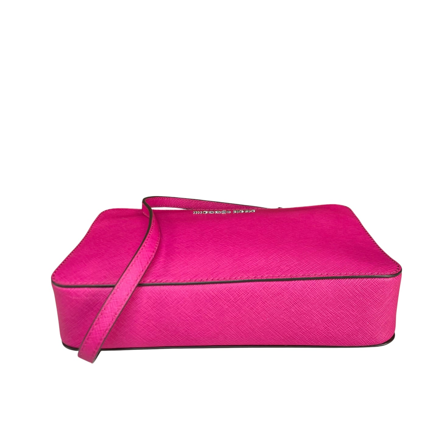 Michael Kors Fushia Saffiano Leather SHW Pink Jet Set Crossbody